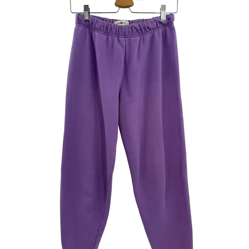 Tory‎ Sport Purple French Terry Jogger Sweatpants Elastic Waist Size XS